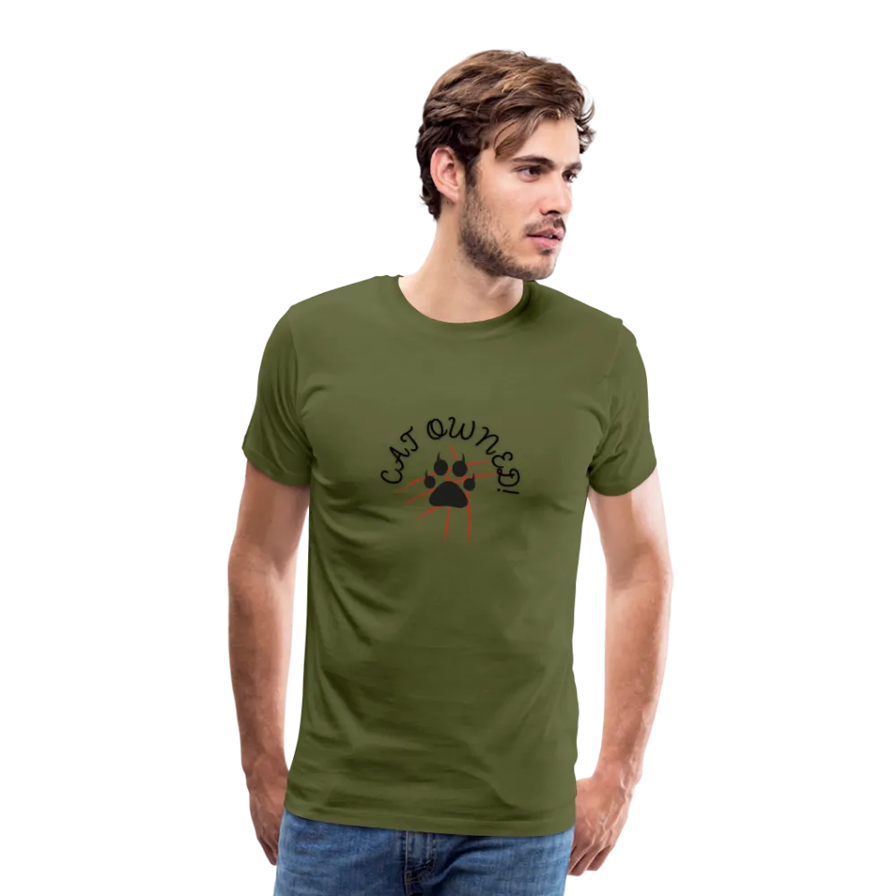 CAT OWNED! Men's Premium T-Shirt