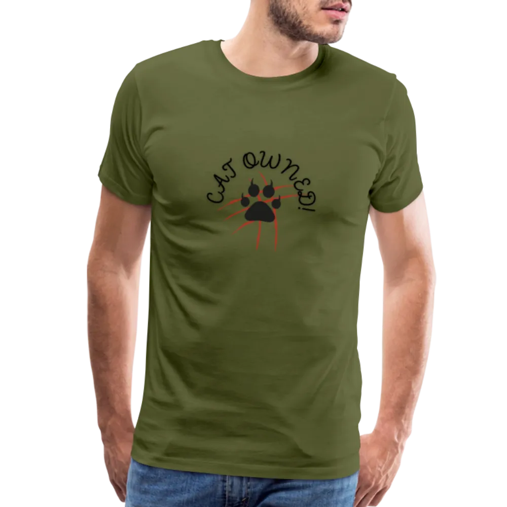 CAT OWNED! Men's Premium T-Shirt