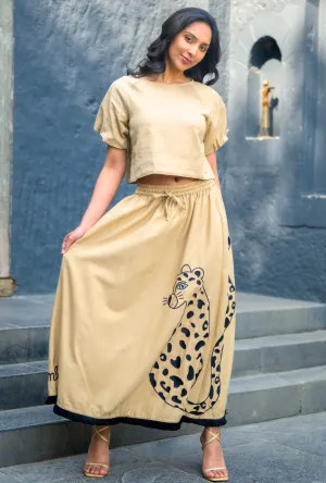 Catch My Drift Skirt – Wild Side - Mocha
