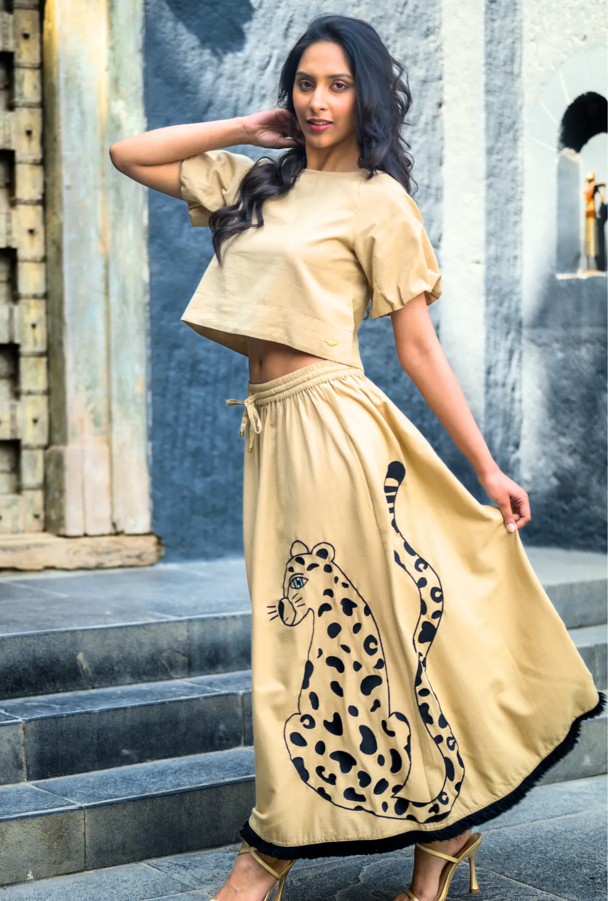 Catch My Drift Skirt – Wild Side - Mocha