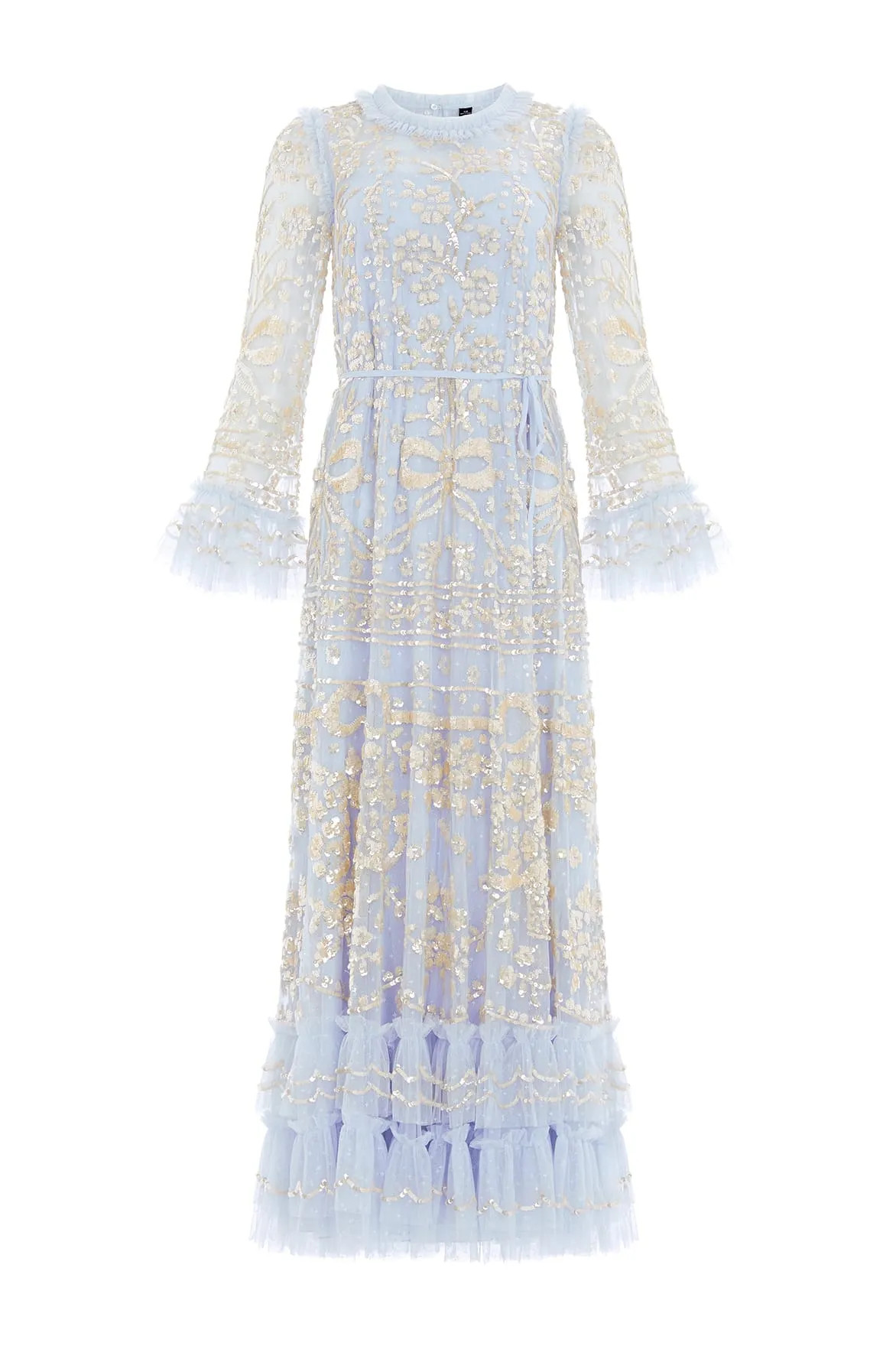 Celia Long Sleeve Ankle Gown