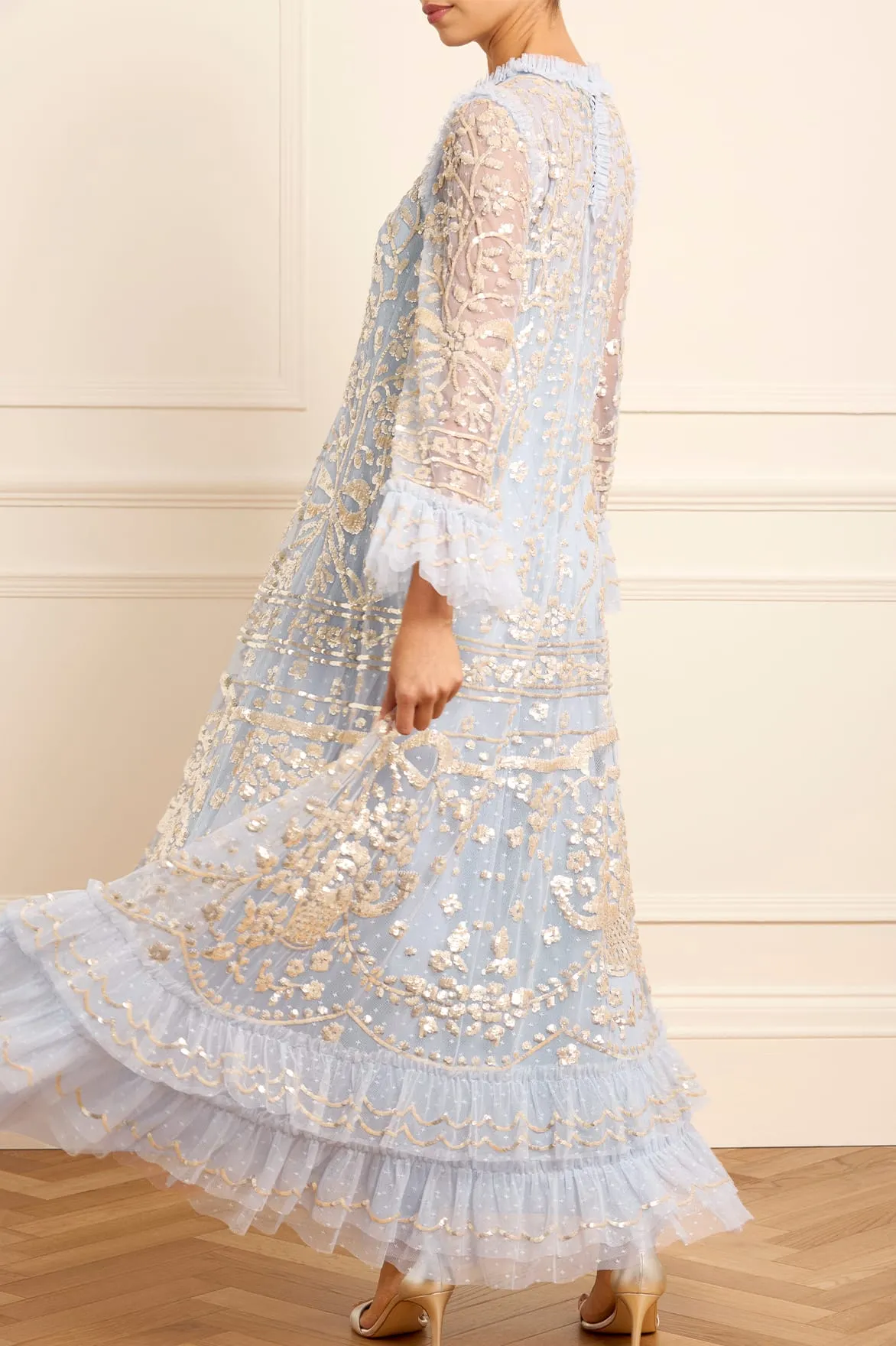 Celia Long Sleeve Ankle Gown