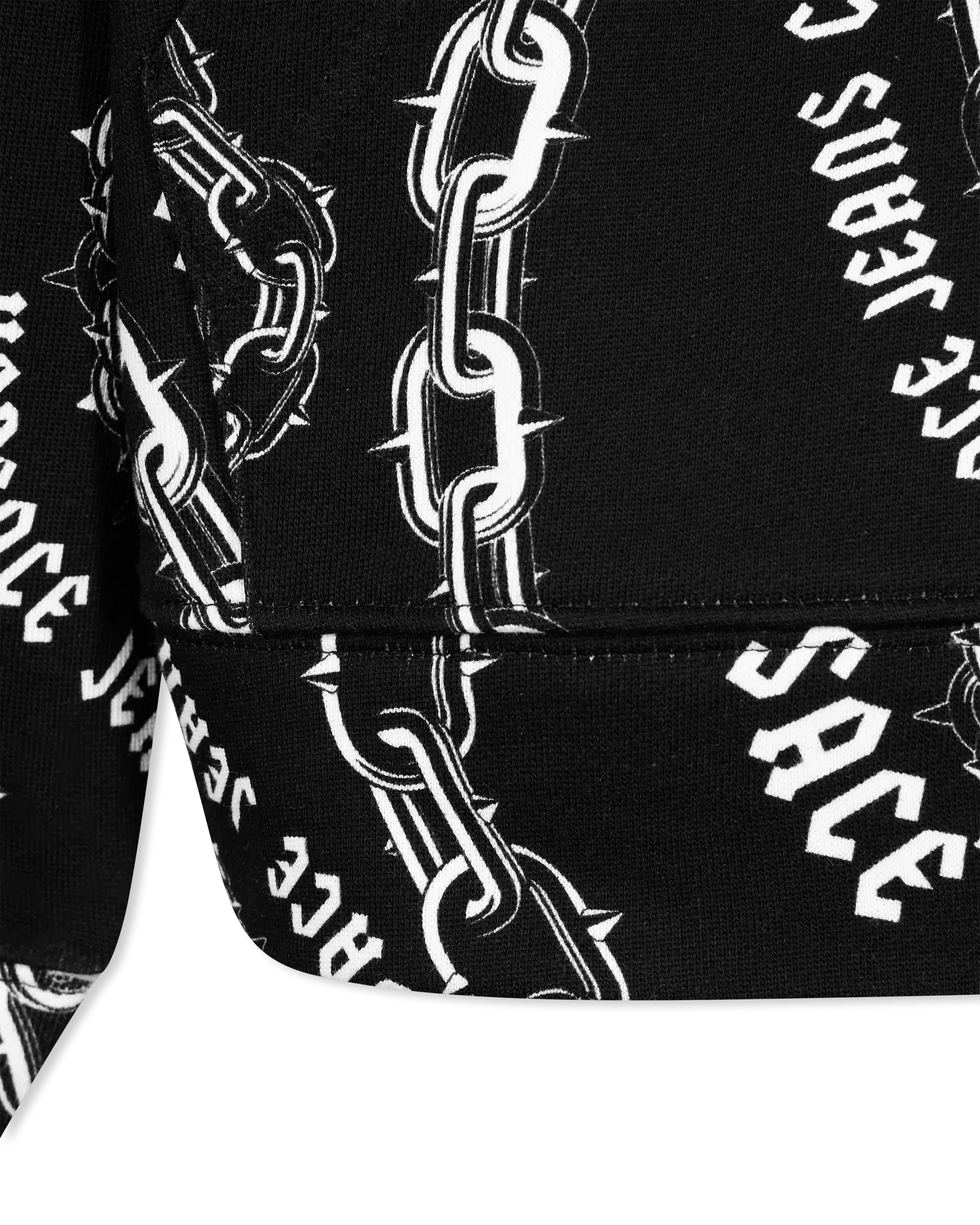 Chain Couture Loose-Fit Hoodie
