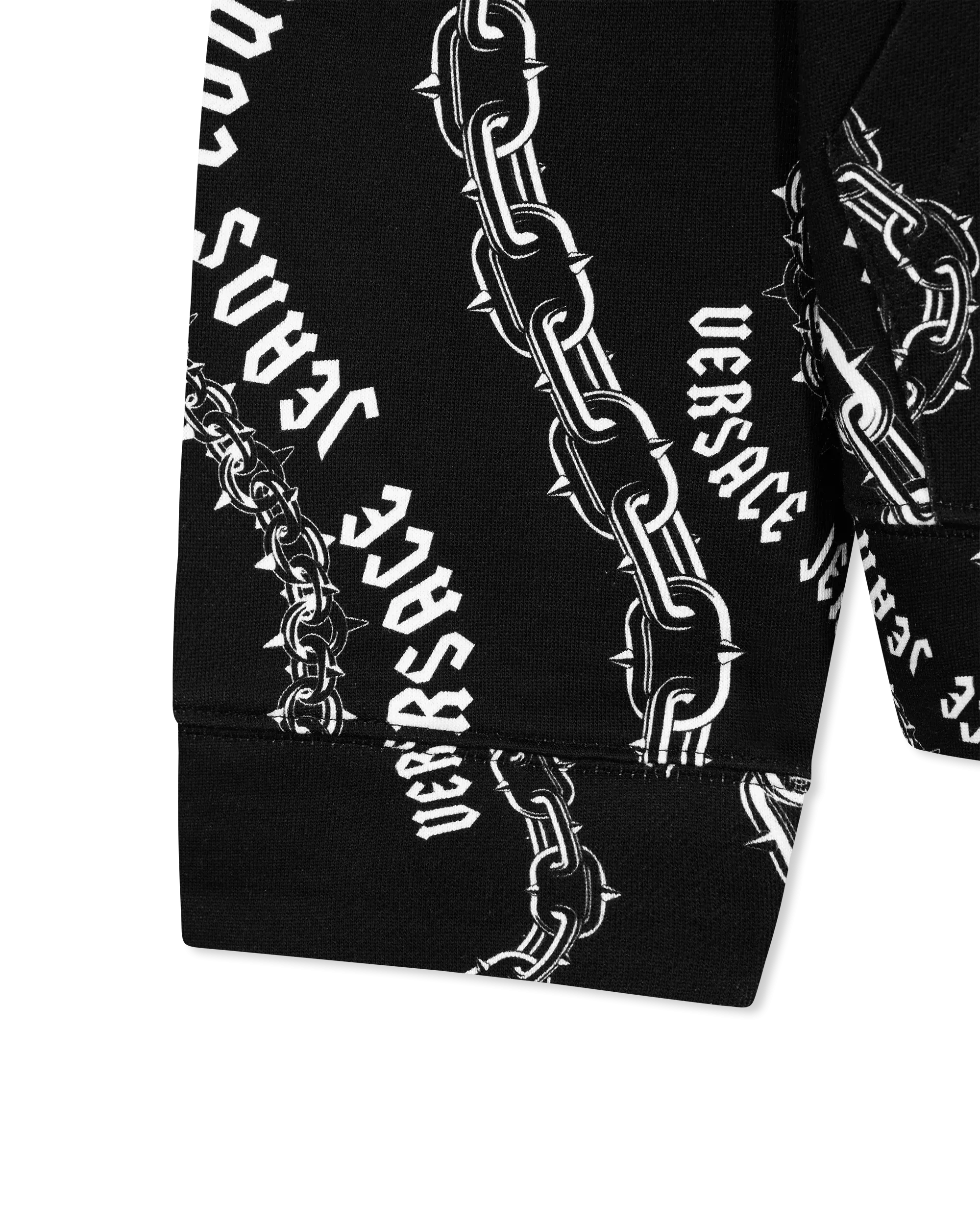 Chain Couture Loose-Fit Hoodie