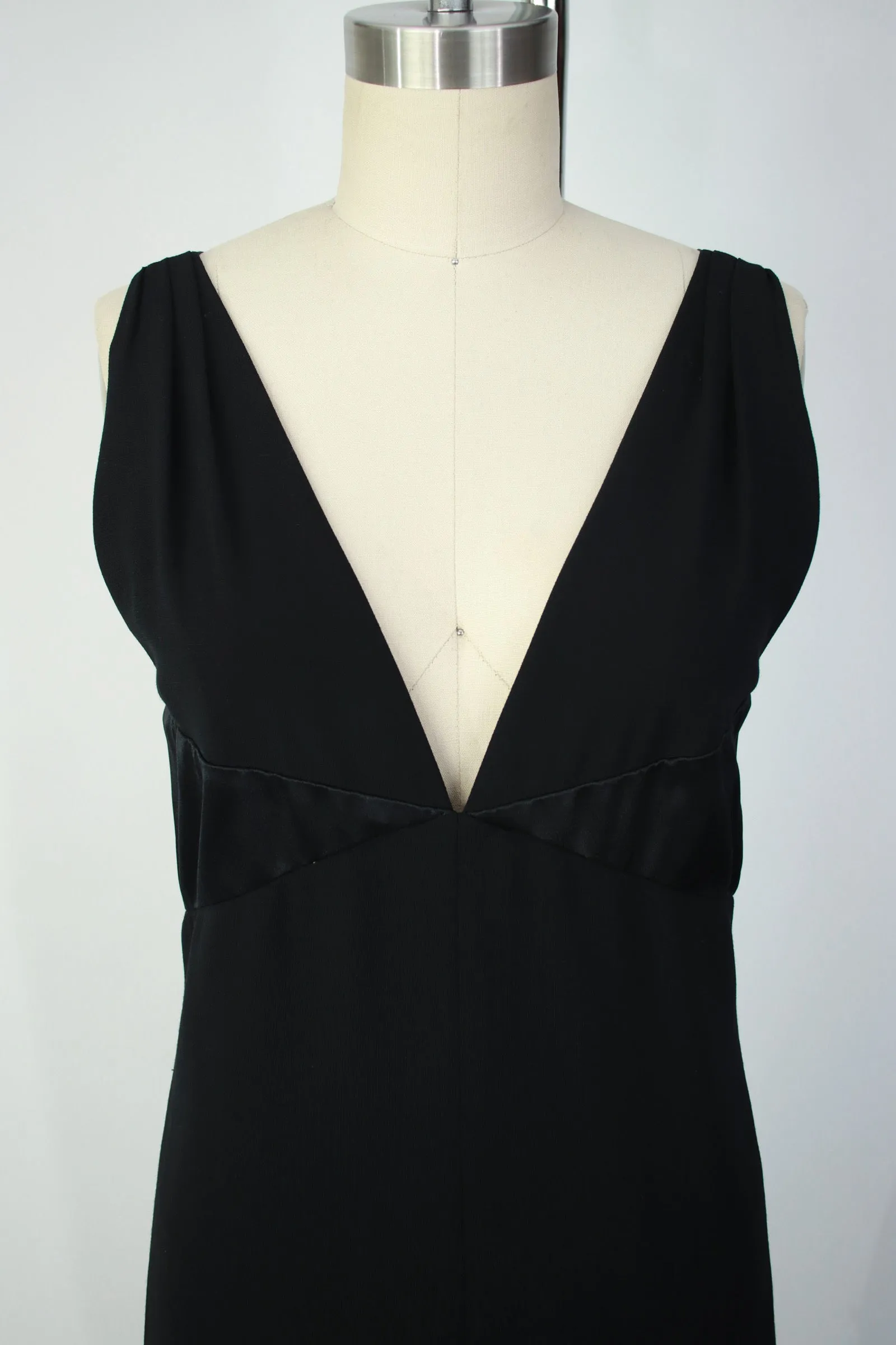 Chanel Satin Paneled Little Black Dress*