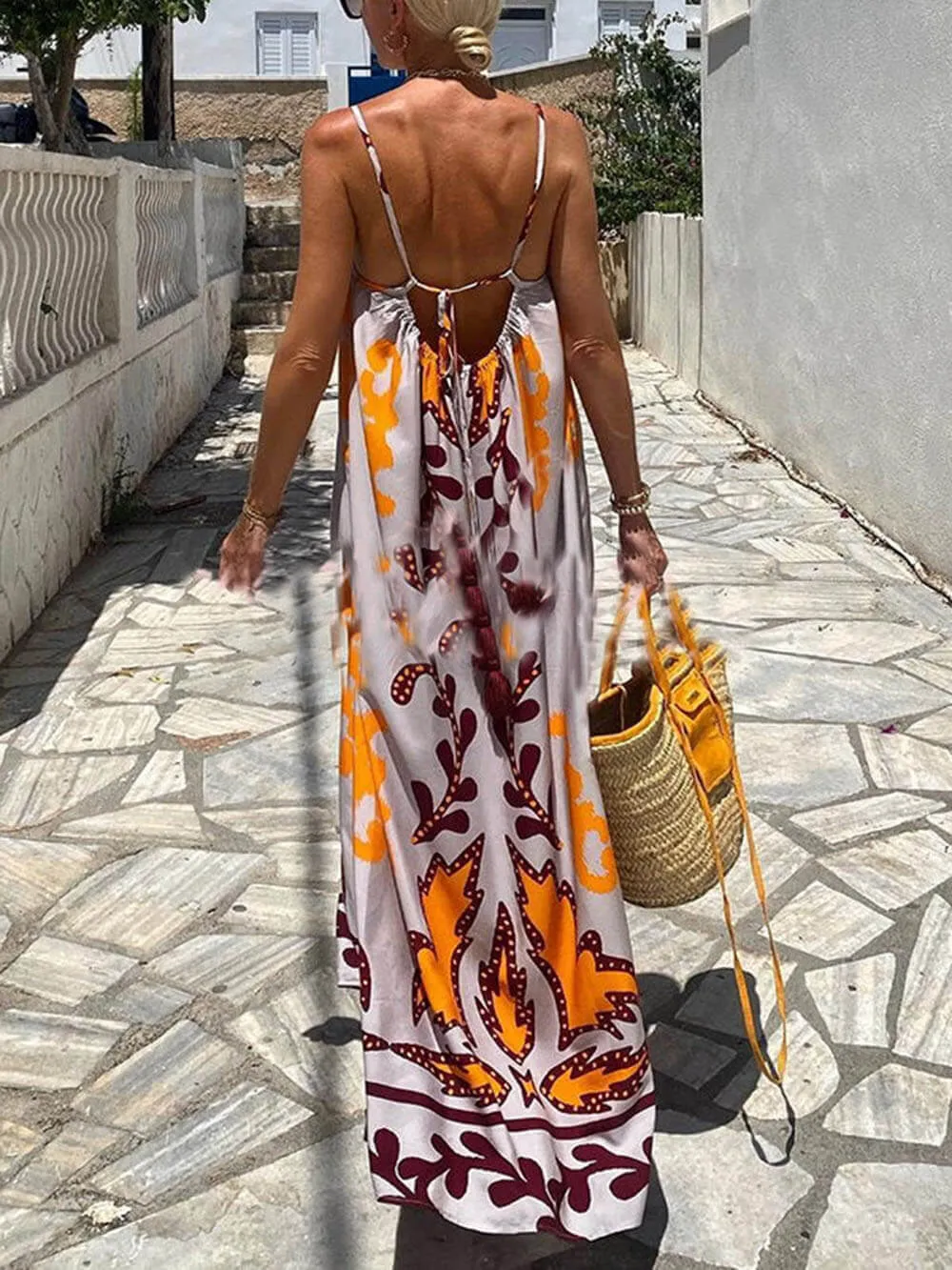 Charlie Printed Sleeveless Maxi Dress