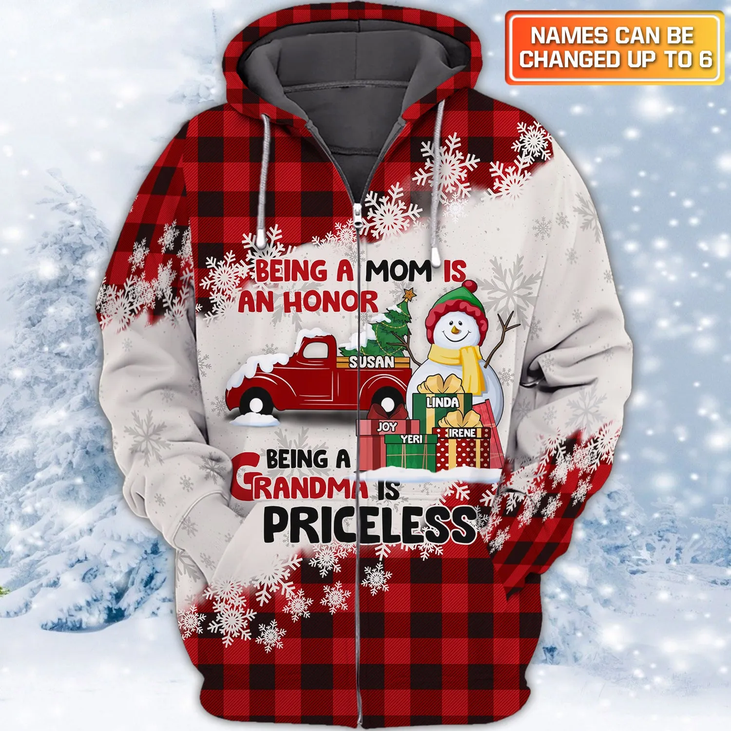 Christmas Being A Grandma Is Priceless - Personalized Custom 3D Shirts