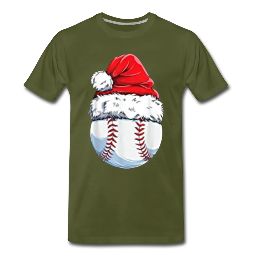 Christmas Santa Hat Baseball Christmas Men/Unisex Premium T-shirt