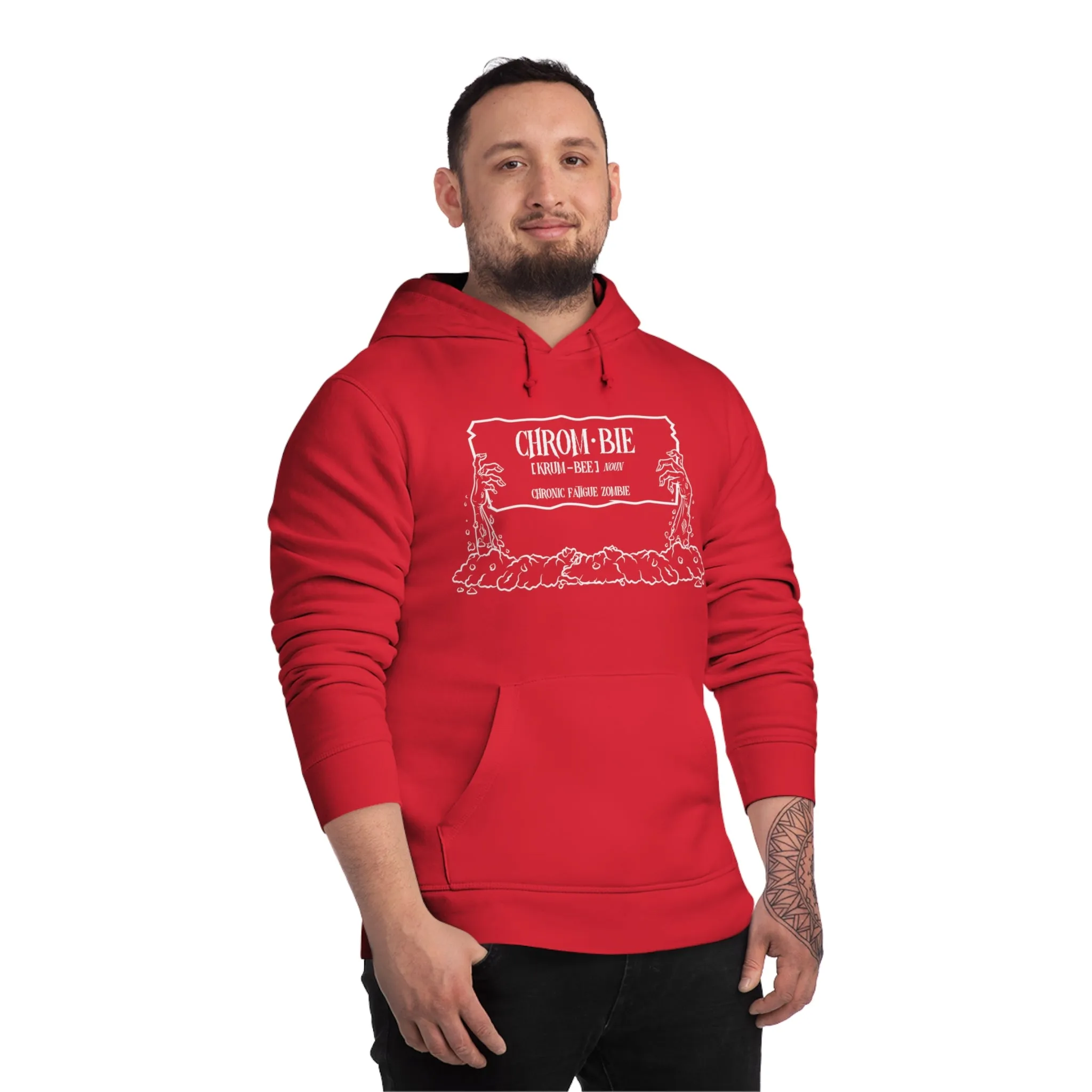 Chrombie, Unisex Organic Drummer Hoodie, Printed