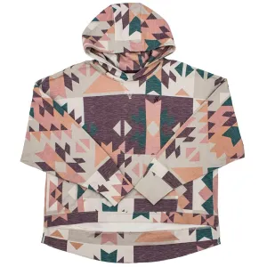 CLHH1206BUGY Ladies Hoodie- "Roomy" All Over Pattern & Internal Phone Pocket