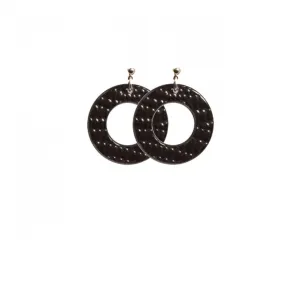 Coco Bold Small Serpent Black Stud Earrings