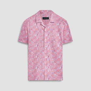 Cole Leaf Print OoohCotton Camp Shirt