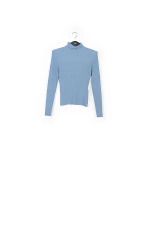 Collar ribbed sweater