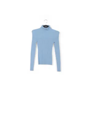 Collar ribbed sweater