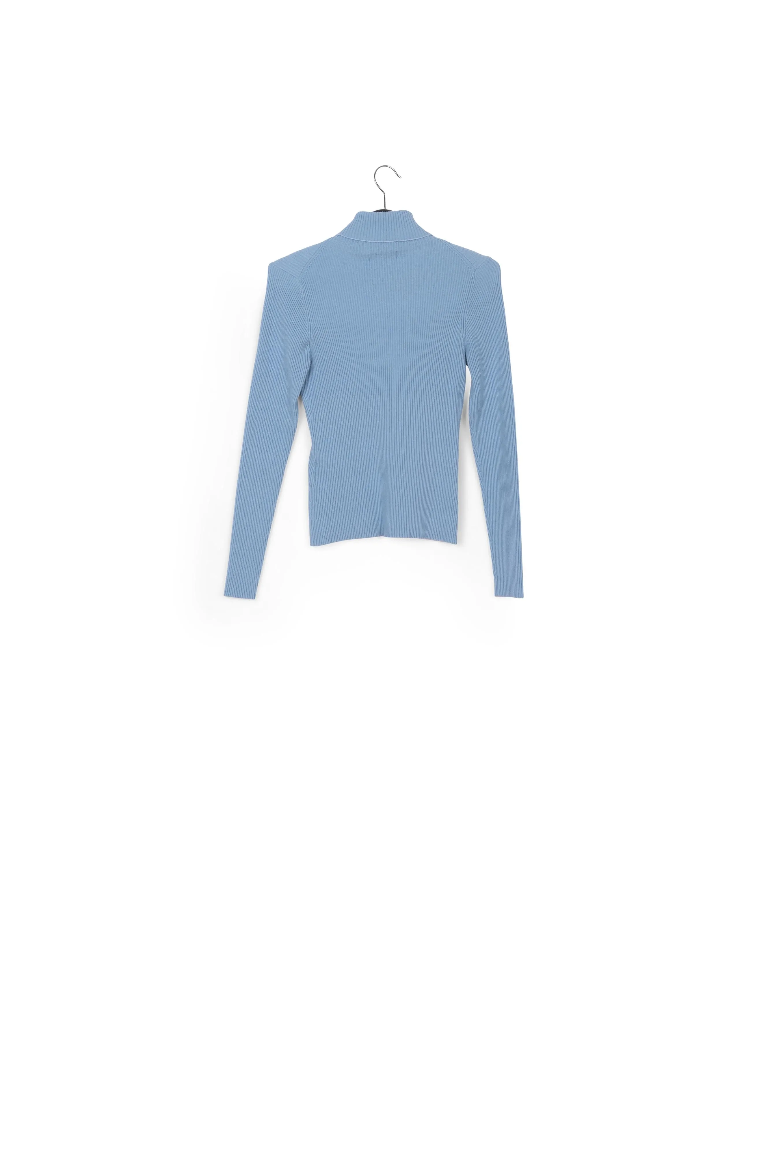 Collar ribbed sweater