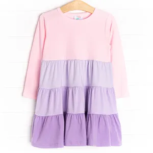 Color Me Cute Long Sleeve Dress, Pink