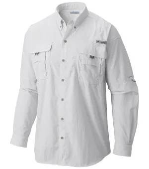 Columbia PFG Bahama II Long Sleeve Mens Shirt White