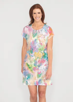 Cool Desert Vibes (17232) ~ French Terry Short Sleeve Crew Dress
