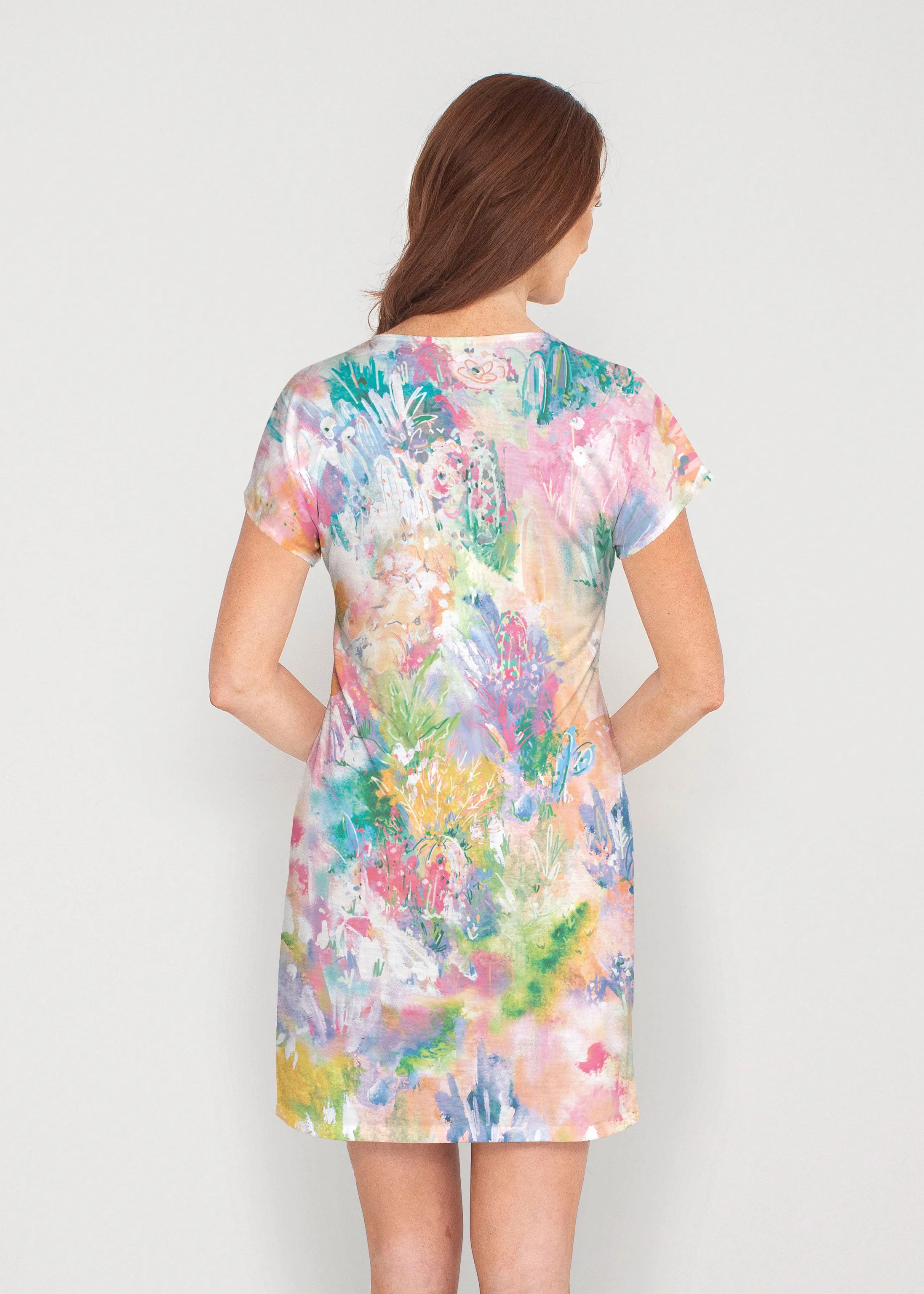 Cool Desert Vibes (17232) ~ French Terry Short Sleeve Crew Dress