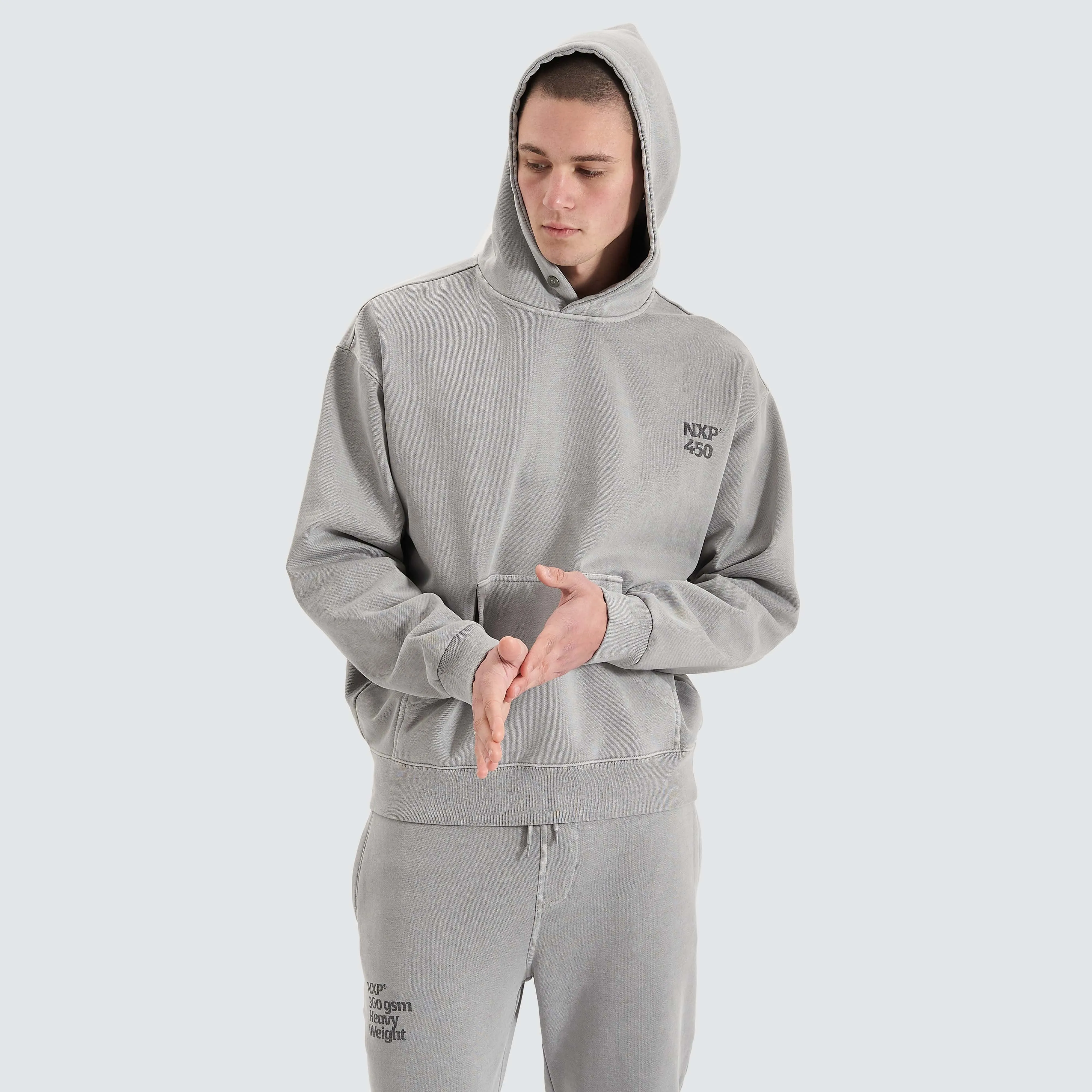 Core Line Heavy Box Fit Hoodie Pigment Alloy