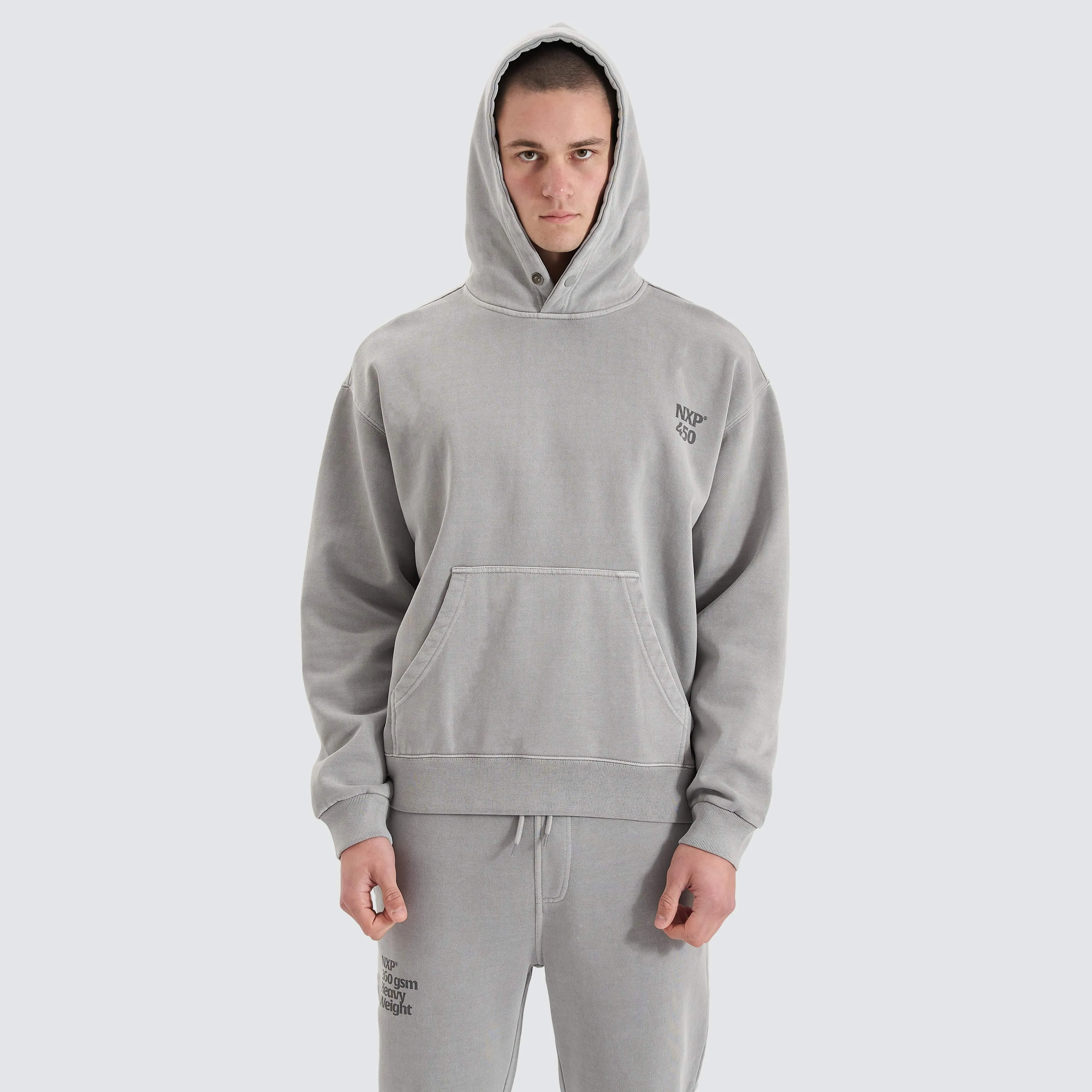 Core Line Heavy Box Fit Hoodie Pigment Alloy