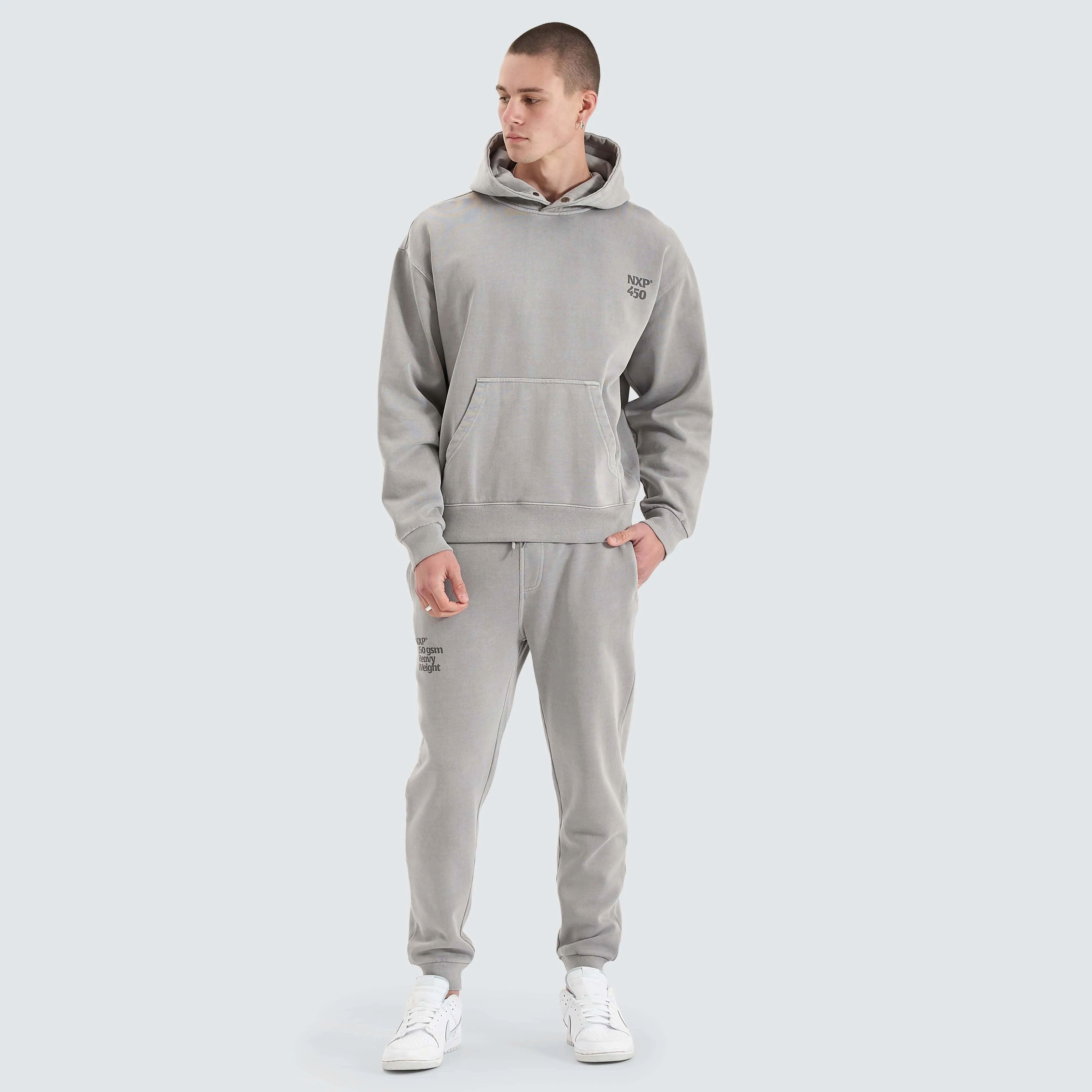 Core Line Heavy Box Fit Hoodie Pigment Alloy
