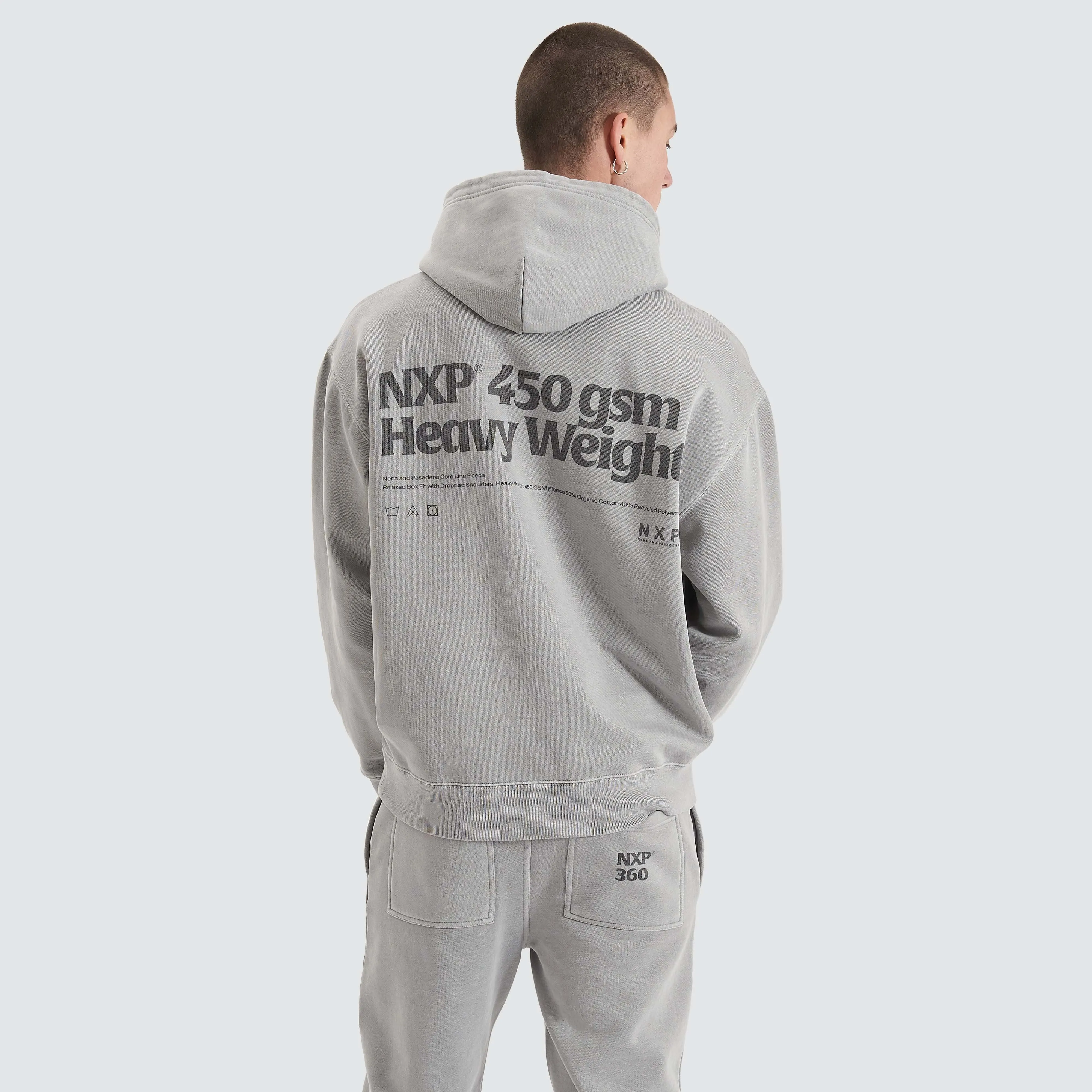 Core Line Heavy Box Fit Hoodie Pigment Alloy