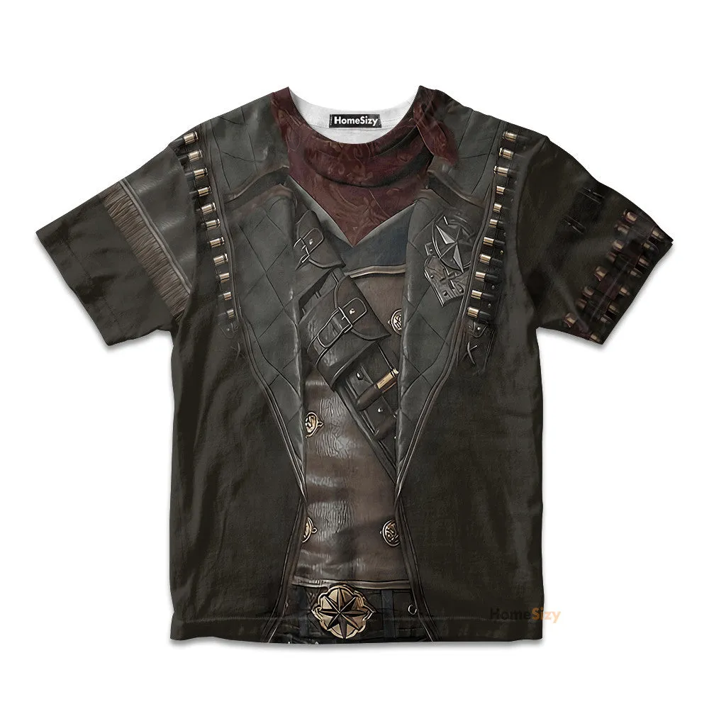 Cowboy Jacket No24 3D Deluxe Custom Cosplay Costume Kid Tshirt QT208664Hf