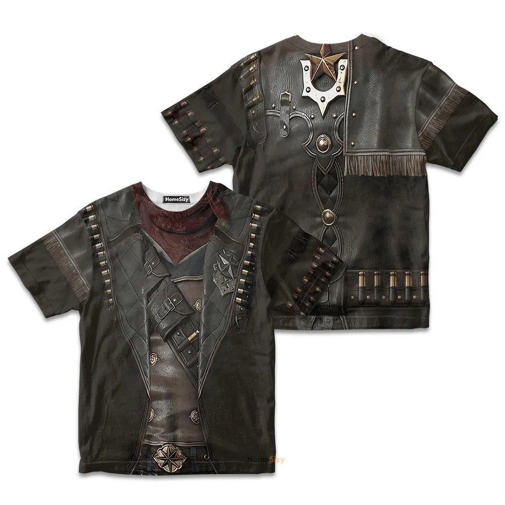 Cowboy Jacket No24 3D Deluxe Custom Cosplay Costume Kid Tshirt QT208664Hf