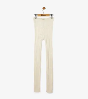 Cream Cable Knit Leggings