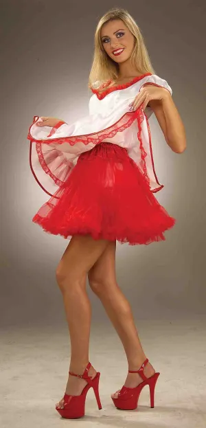 Crinoline Skirt 19" Red