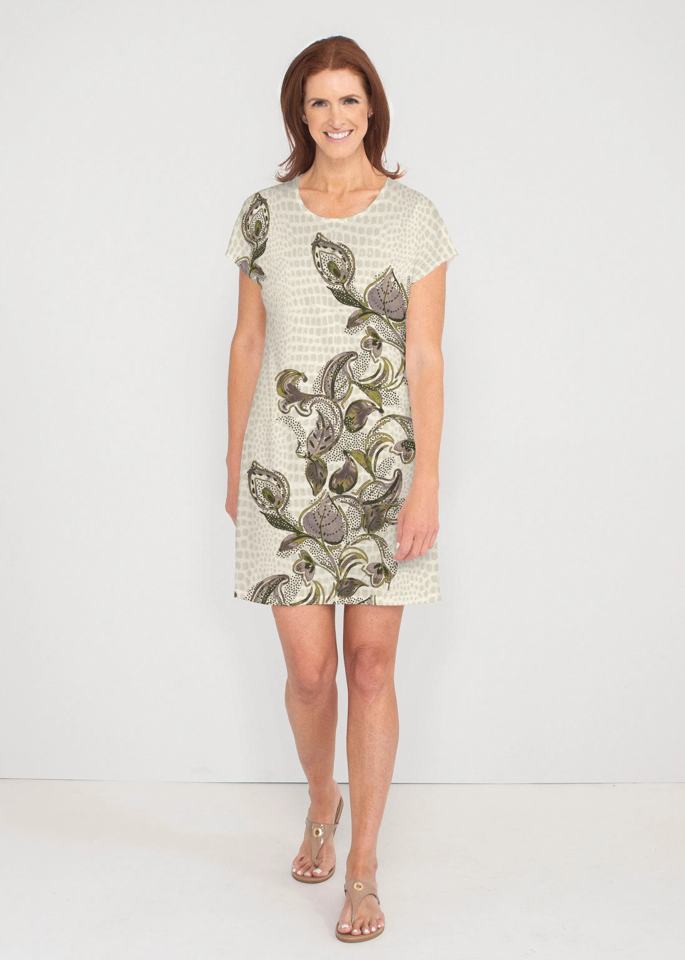 Crocodile Vine (8066) ~ Lucy Tee Dress