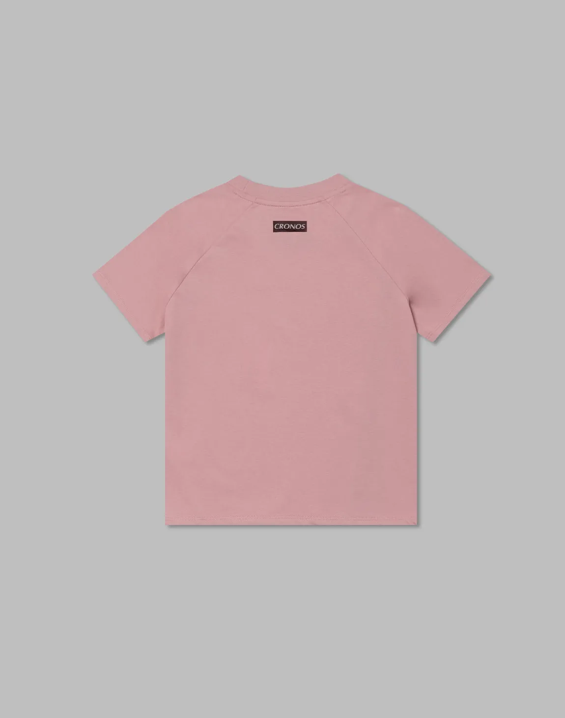 CRONOS WOMEN FRONT SLIT T-SHIRTS【PINK】