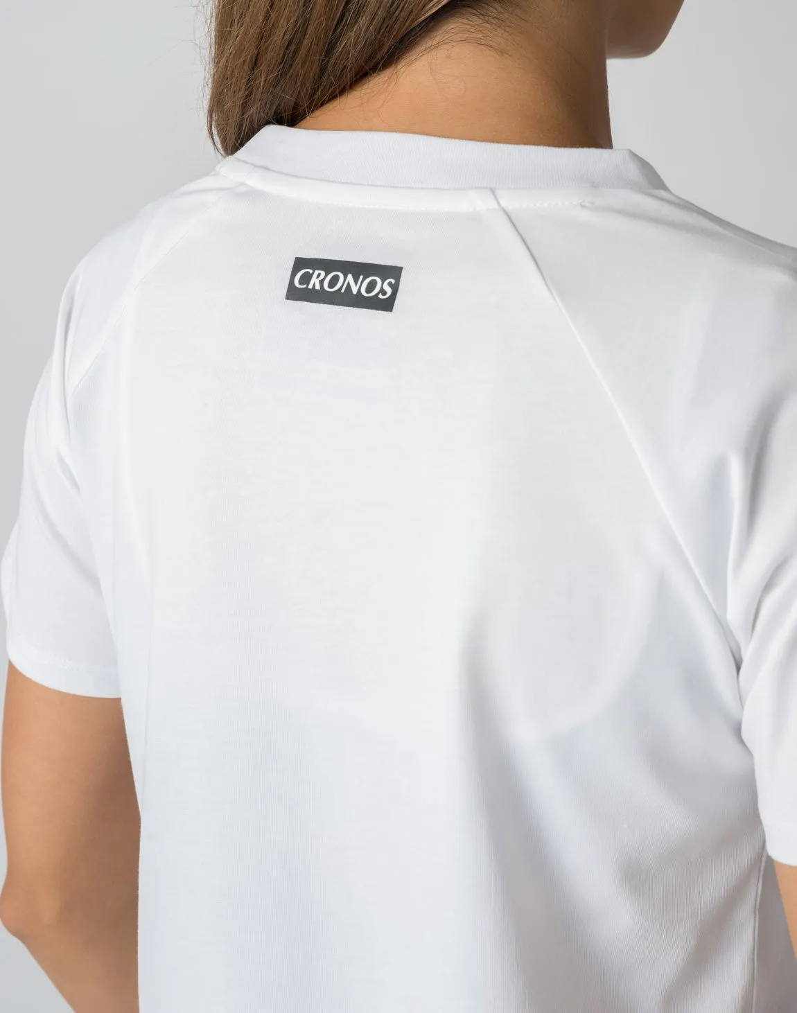 CRONOS WOMEN FRONT SLIT T-SHIRTS【PINK】