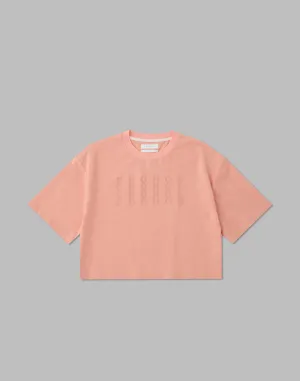 CRONOS WOMEN LOGO SHORT T-SHIRTS【PINK】