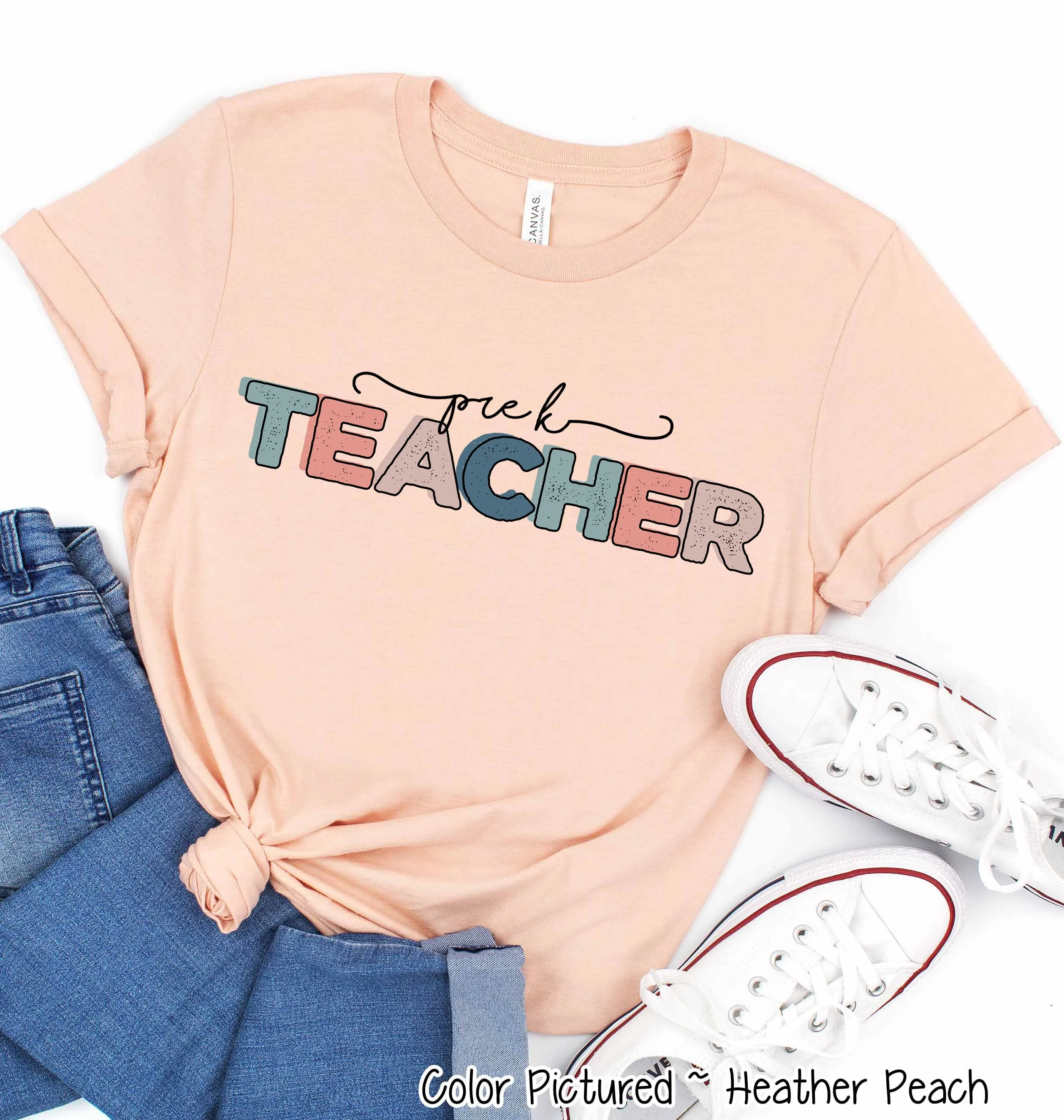 Custom Distressed School Teacher Grade Tee