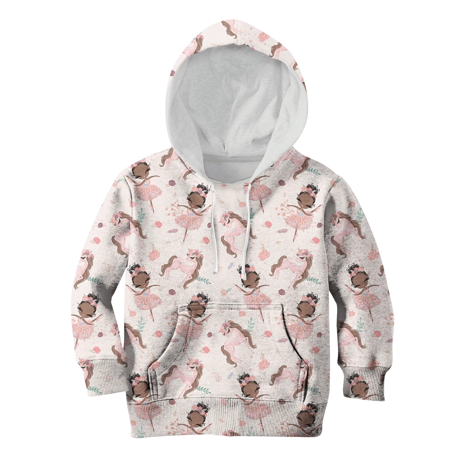 cute unicorn with Princess Kid Custom Cosplay Hoodies Apparel