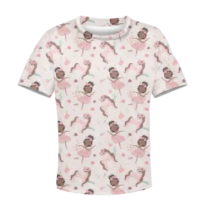 cute unicorn with Princess Kid Custom Cosplay Hoodies Apparel