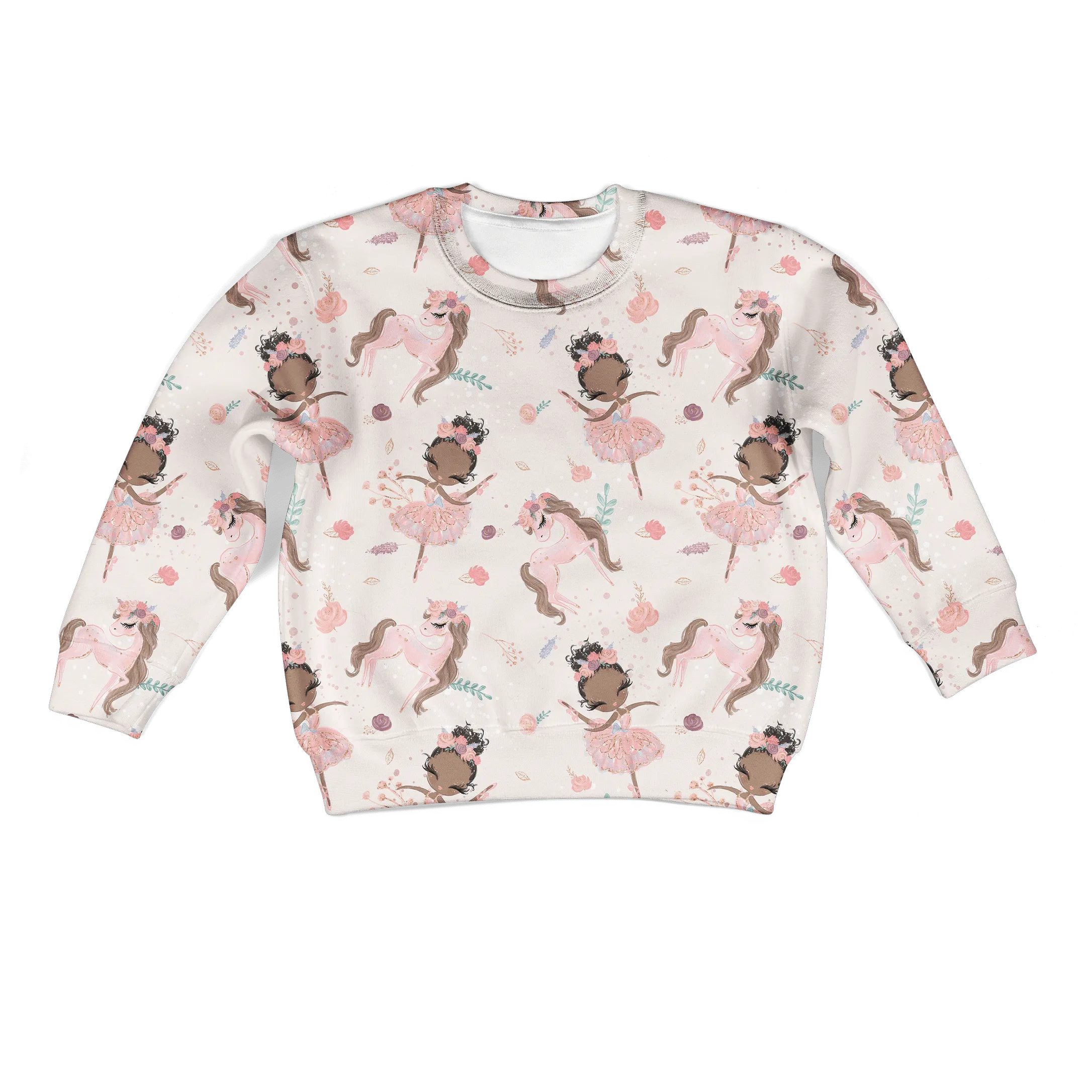 cute unicorn with Princess Kid Custom Cosplay Hoodies Apparel