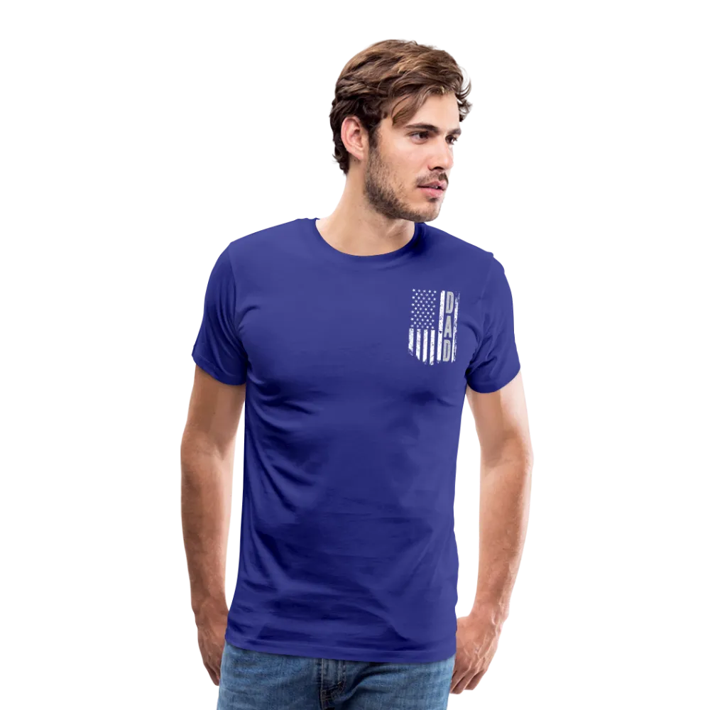 Dad American Flag Men's Premium T-Shirt (CK1903)