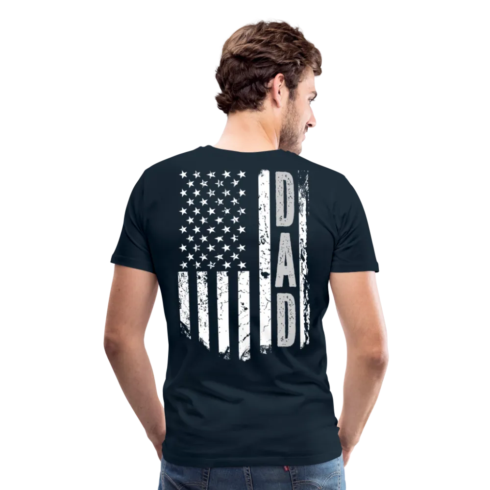 Dad American Flag Men's Premium T-Shirt (CK1903)