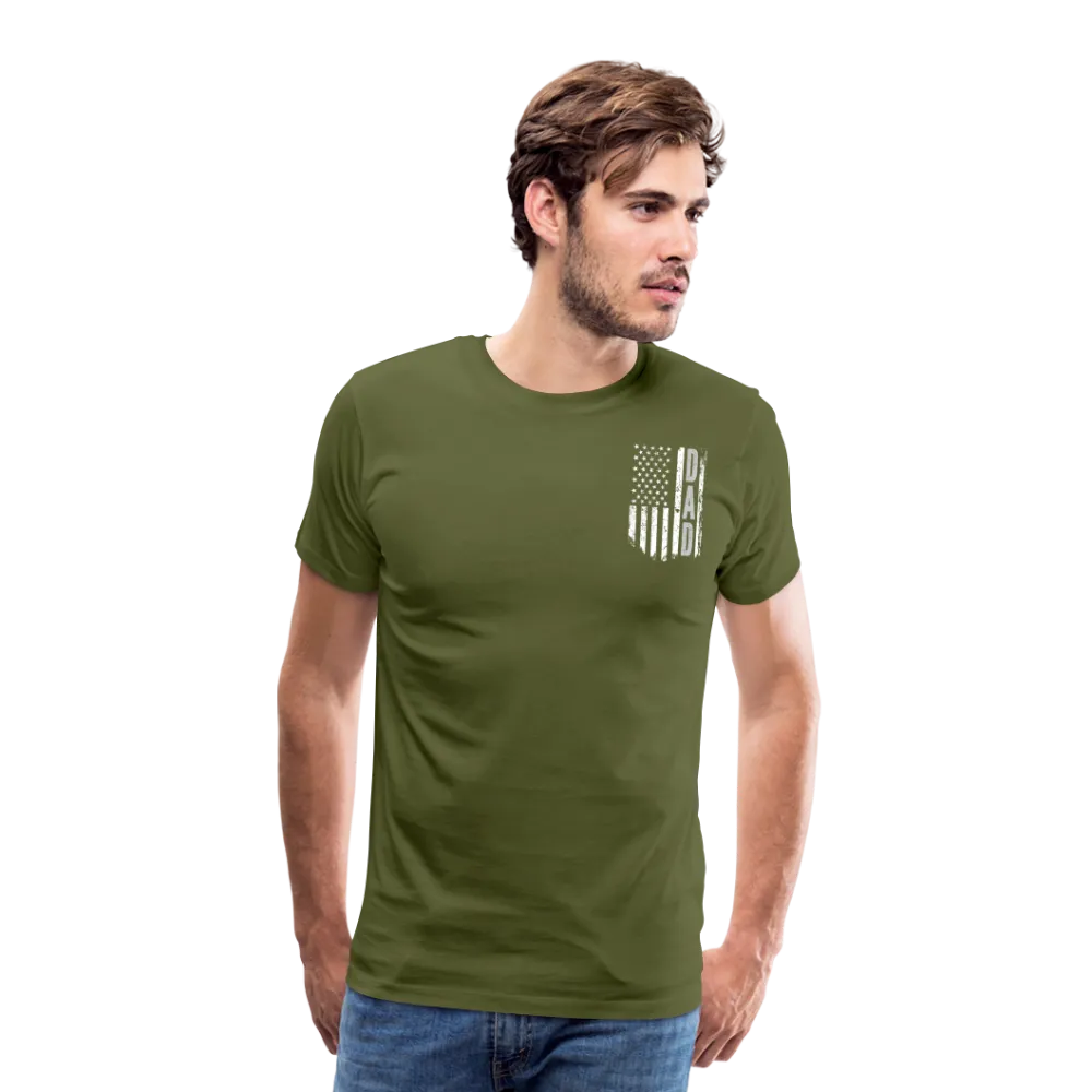 Dad American Flag Men's Premium T-Shirt (CK1903)