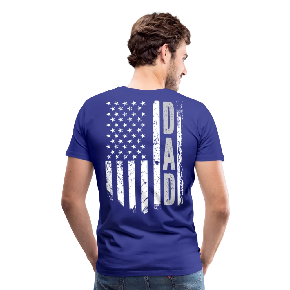 Dad American Flag Men's Premium T-Shirt (CK1903)