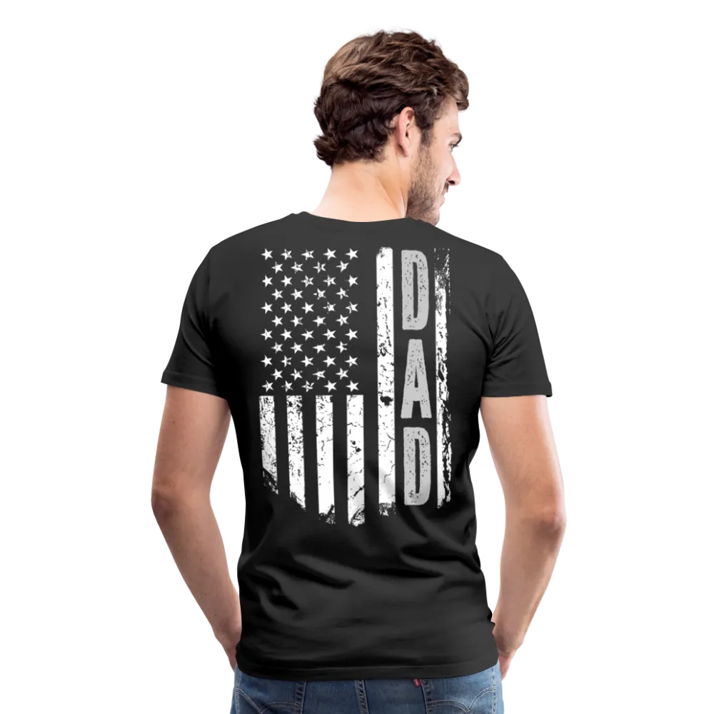 Dad American Flag Men's Premium T-Shirt (CK1903)