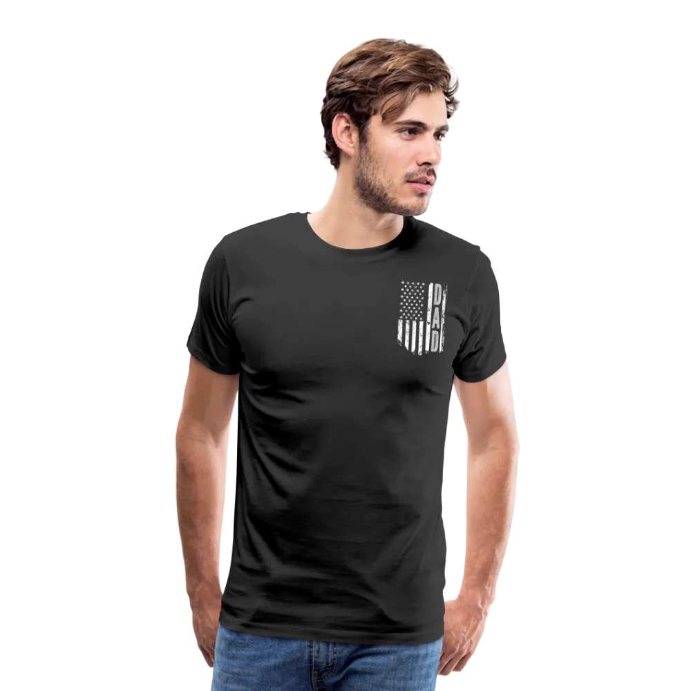 Dad American Flag Men's Premium T-Shirt (CK1903)