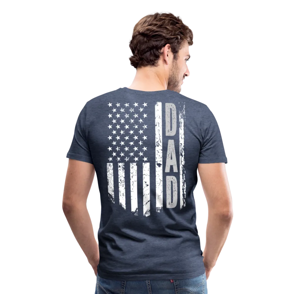 Dad American Flag Men's Premium T-Shirt (CK1903)