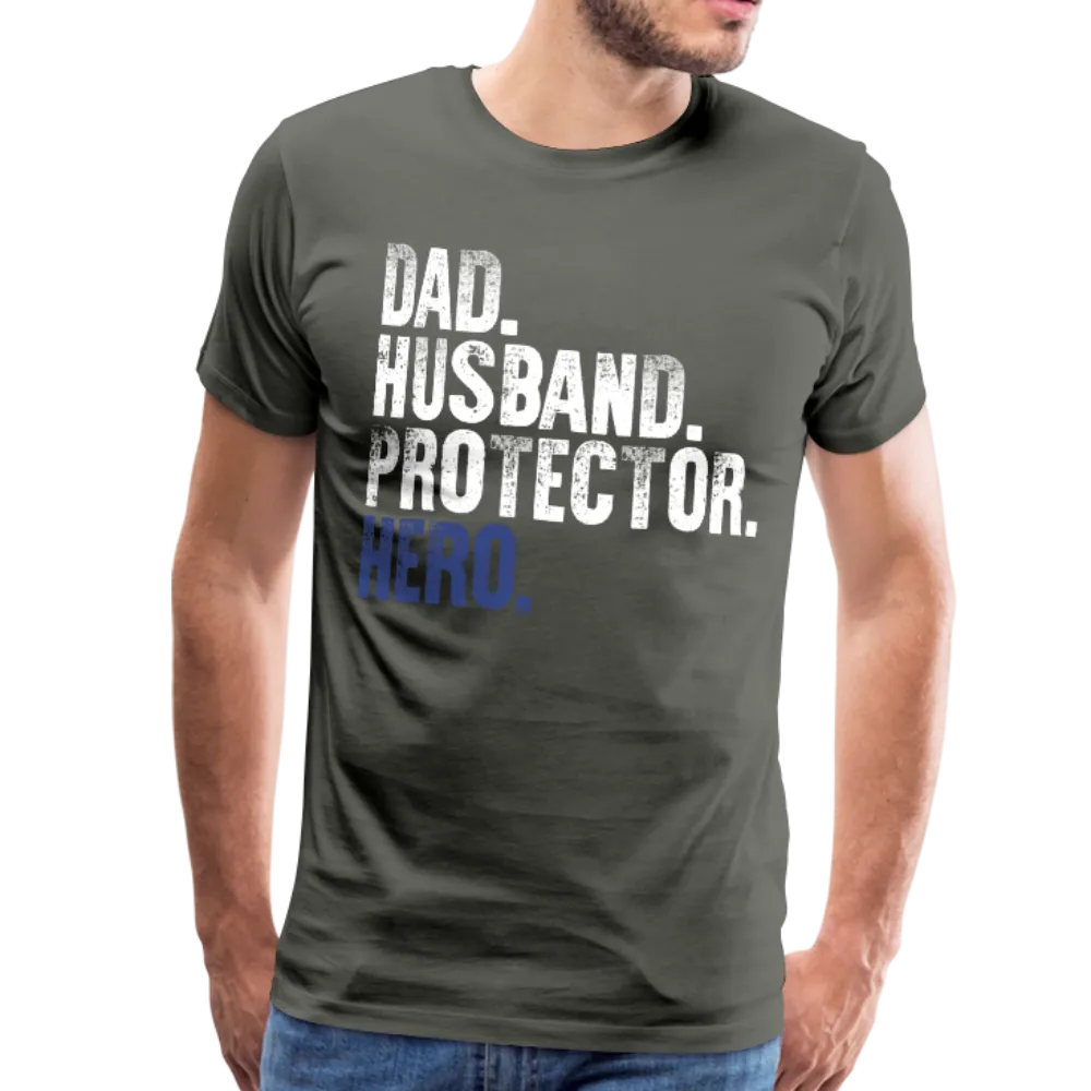 Dad Husband Protector Hero Men's Premium T-Shirt (CK1920)
