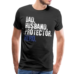 Dad Husband Protector Hero Men's Premium T-Shirt (CK1920)