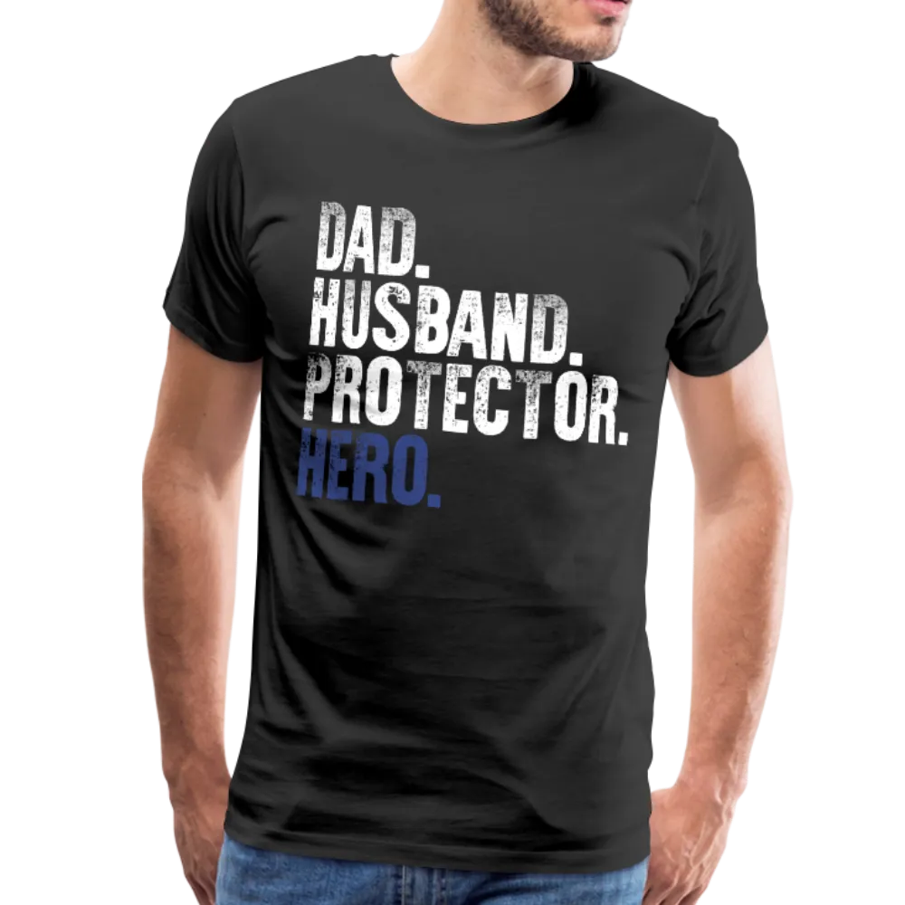 Dad Husband Protector Hero Men's Premium T-Shirt (CK1920)