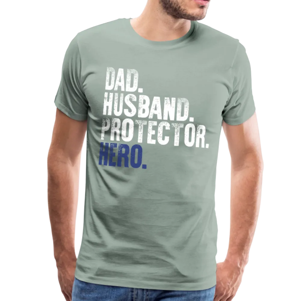 Dad Husband Protector Hero Men's Premium T-Shirt (CK1920)